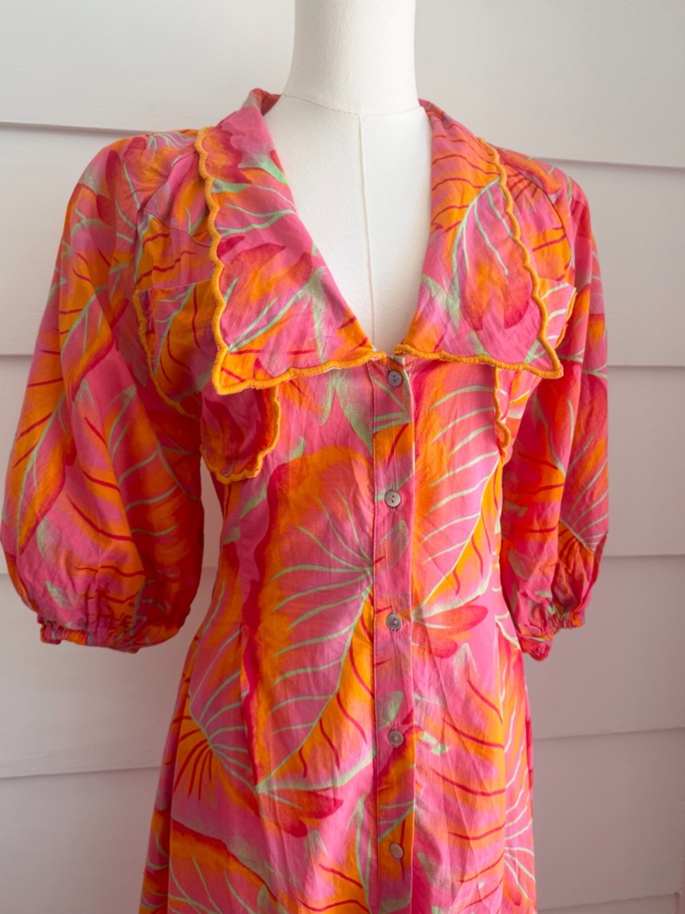 Farm Rio Bright Forest Midi Dress size S - Picture 9 of 16